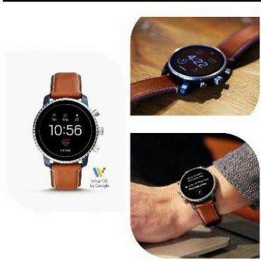 Smartwatch fossil explorist on sale hr tan leather ftw4016