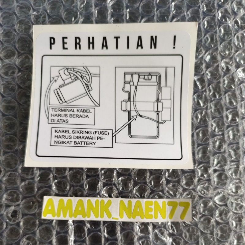 Jual stiker tutup aki f1zr | Shopee Indonesia