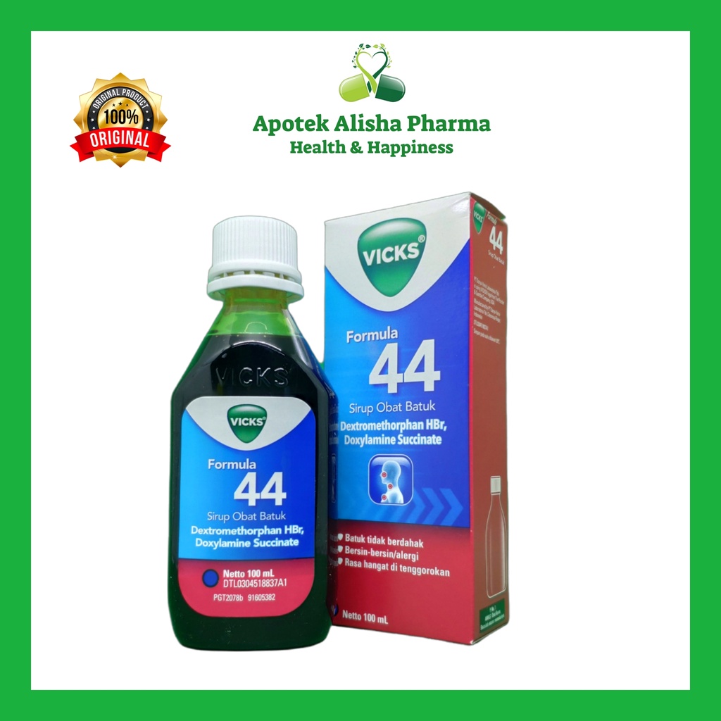 Jual Vicks Formula 44 Sirup 27ml54ml100ml Vicks Formula 44 Dewasa