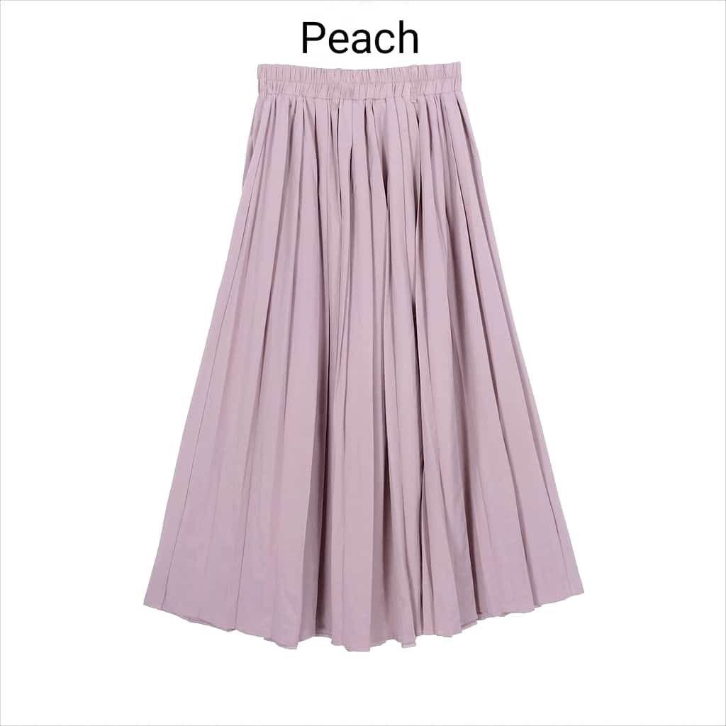 Jual ROK PLISKET BAHAN HYGET PREMIUM SIZE FIT M-XXL PINGGANG KARET ROK ...