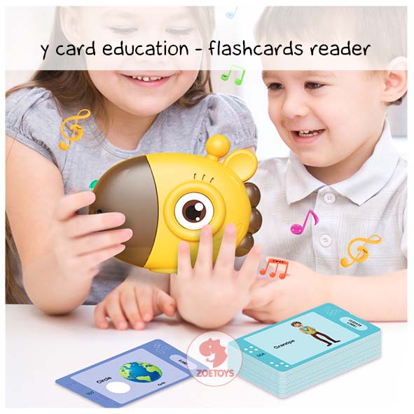 Jual Zoetoys Y card education flashcards reader Smart Flash Card 60