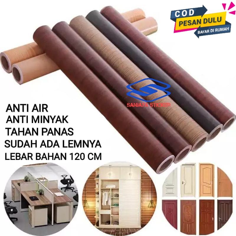 Jual STICKER MOTIF KAYU WALL STIKER KAYU DEKORASI MEJA KURSI LEMARI