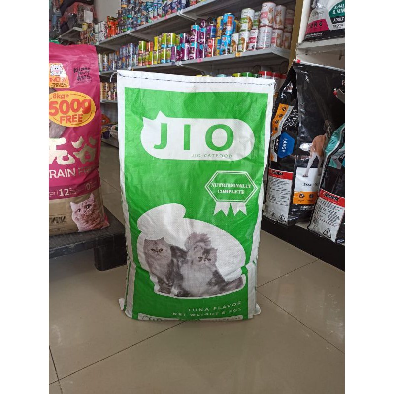 Jual jio cat tuna 8kg makanan kucing dryfood catfood (gojek/grab