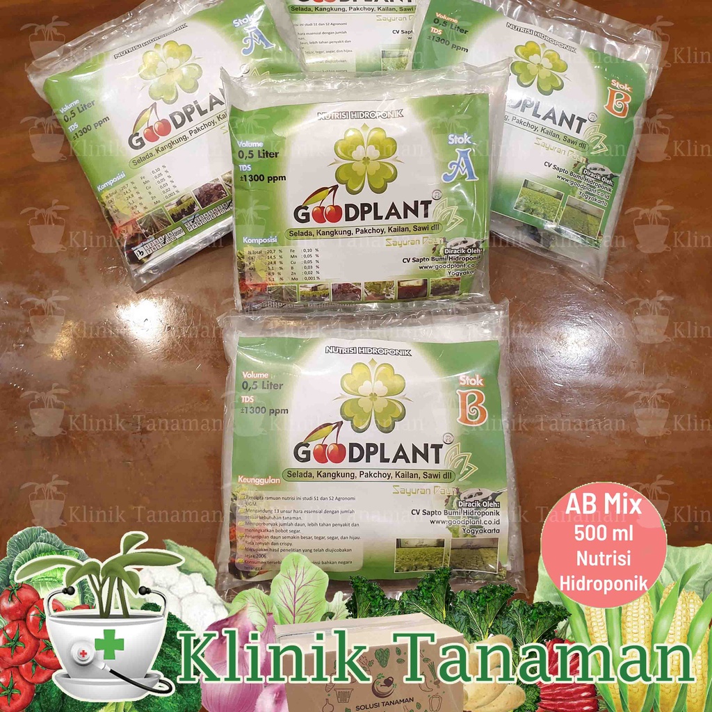 Jual Pupuk Ab Mix Nutrisi Tanaman Hidroponik Abmix Sayur Sayuran Daun 500 Ml 250 Gram Original 4278