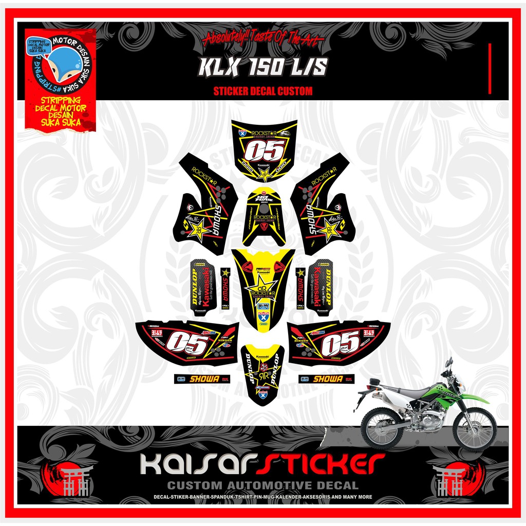 Jual Decal Sticker KLX 150 S/L Full Body Design 014 | Shopee Indonesia