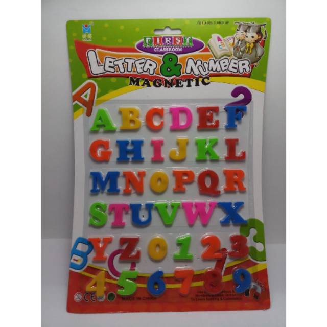 Jual HURUF ANGKA MAGNET LETTER NUMBER MAGNETIC MAINAN EDUKASI ANAK ...