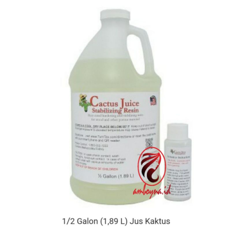 Jual cactus juice stabilizing resin 1/2 galon