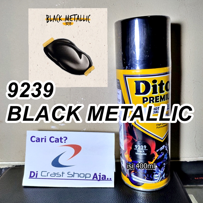 Jual Cat Pilox Diton Premium 9239 Black Metallic Hitam Metalik 400cc Pilok Sepeda Motor Mobil 6480