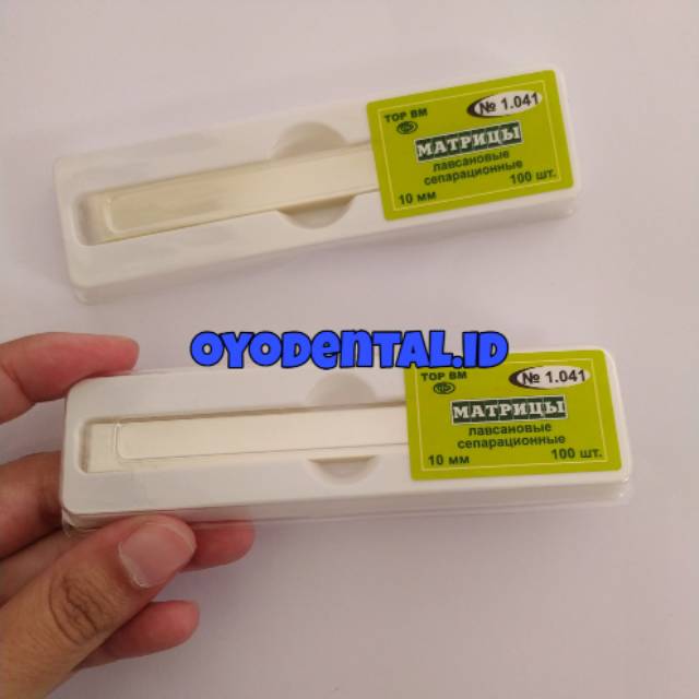 Jual Dental matrix seluloid / matriks celluloid celuloid / mylar strip