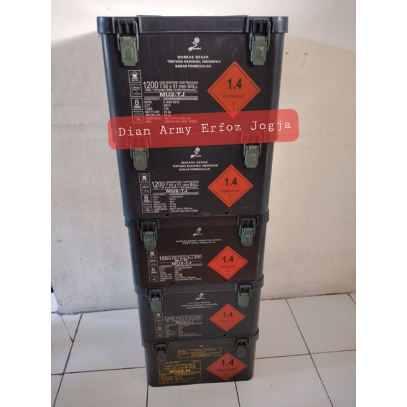 Jual BOX JATAH/BOX PINDAD/BOX BEKAS PELURU TNI/TOOL BOX/KOTAK PERKAKAS ...