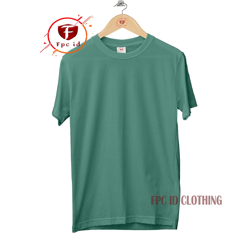 Jual Kaos Polos Olive Sage Green Lengan Pendek Cotton Combed 30s Baju Pria Dan Atasan Wanita 0442