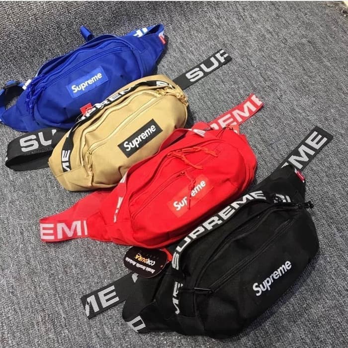 Jual TAS WAISTBAG SUPREME TAS SELEMPANG SUPREME WAISTPACK SUPREME