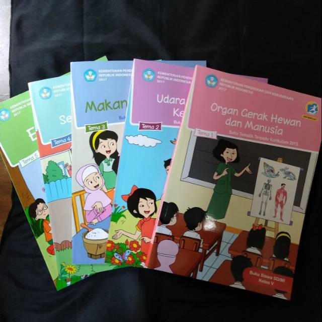 Jual Buku Tematik SD K13 Kelas 5 Tema 12345 - 1 paket 5 buku - semester ...
