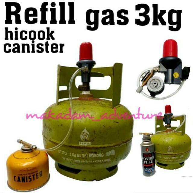 Jual Adapter Alat Isi Ulang Gas Canister Gas Kaleng Dari Tabung 3 Kg