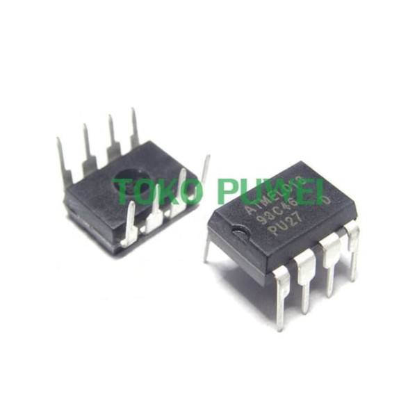 Jual ATMEL 93C46 AT93C46 128x8 1k Serial CMOS EEPROM DIP 8 Pin IC BC01 ...