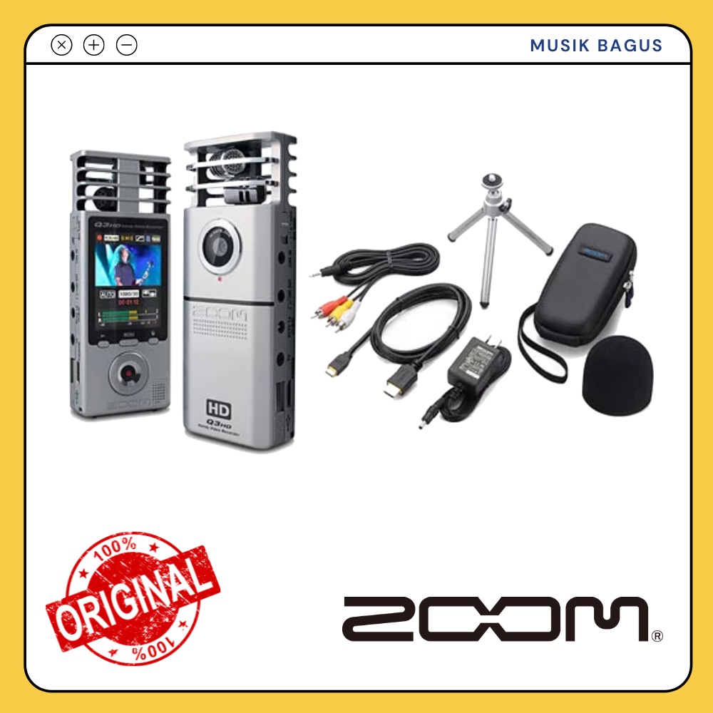 Jual Zoom Q3HD With APQ3HD / APQ 3HD Video Handy Recorder ORIGINAL