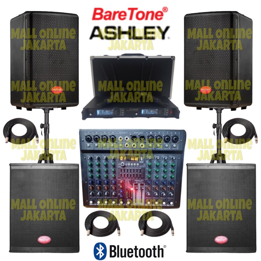 Jual Paket baretone 12 inch sound system lapangan outdoor subwoofer 15 ...
