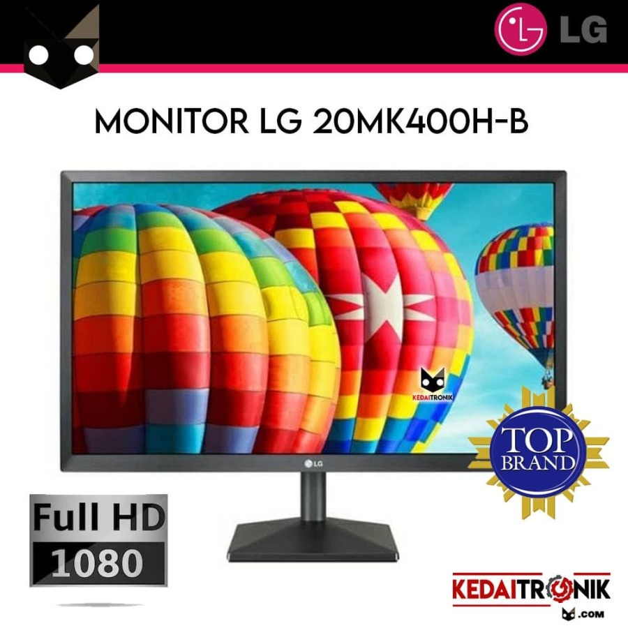 Jual Monitor LG 20MK400H-B 19.5" Inch LED FULLHD 60Hz 2Ms VGA HDMI ...