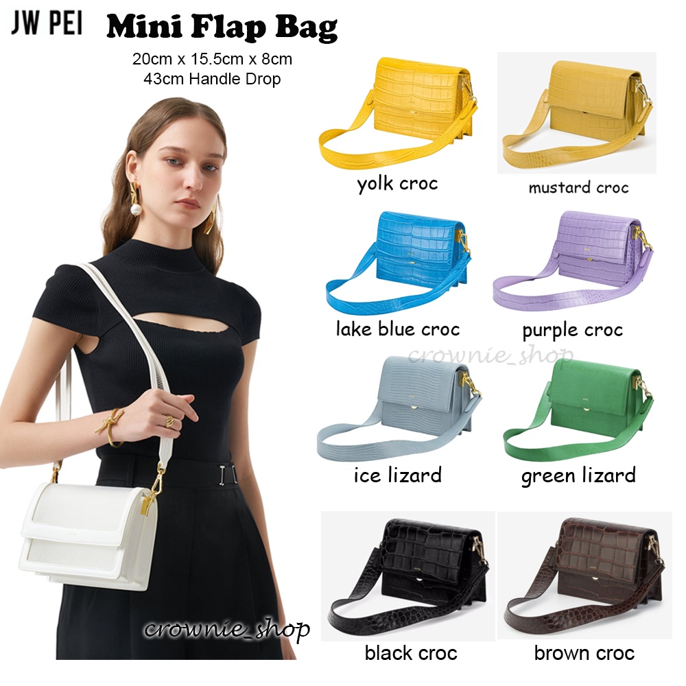 Mini Flap Bag - Ice Lizard - Fashion Women Vegan Bag Online Shopping - JW Pei