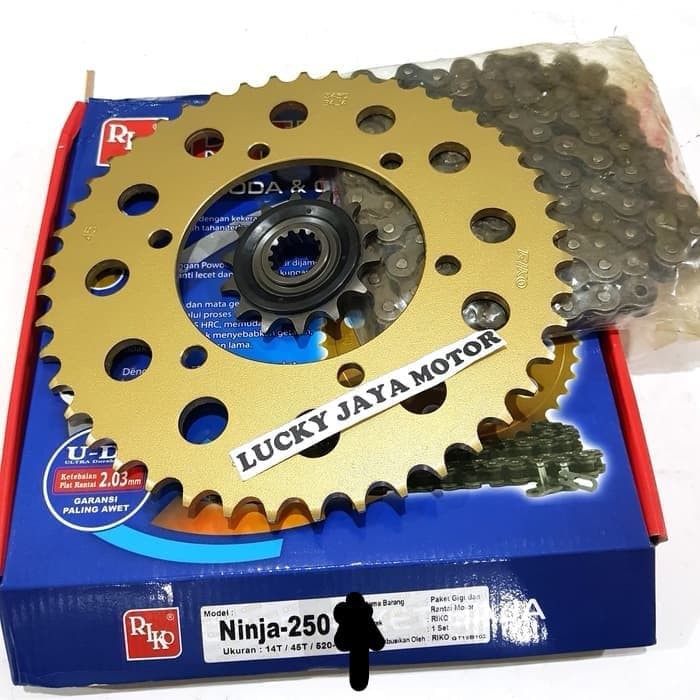 Jual Gearset Girset Chainkit Gear Gir Set Rantai Ninja 250 Old Lama