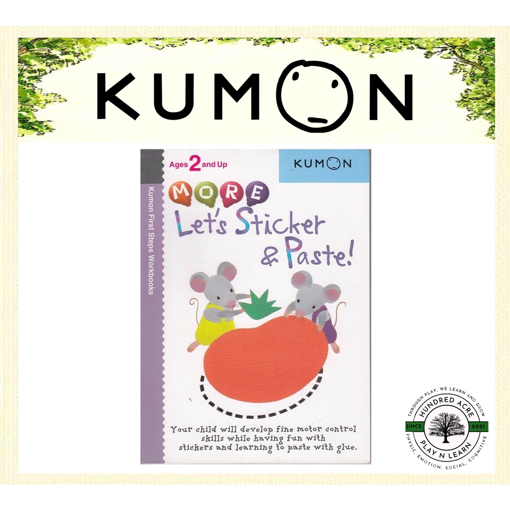 Jual Kumon - Let's Sticker and Paste / More / Amazing Animal / Food Fun ...