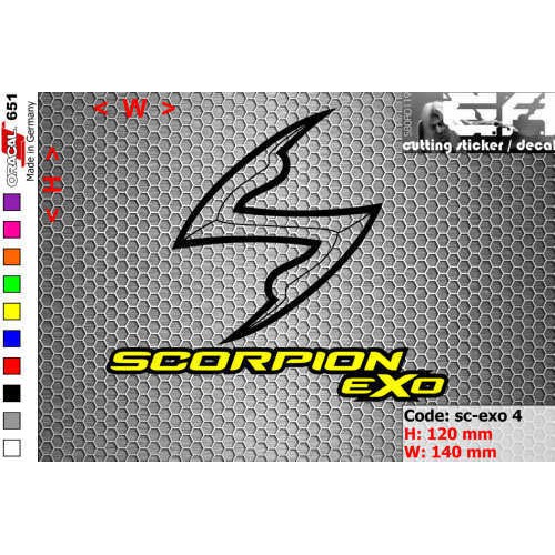 Jual ea cutting sticker / decal Code: sc-exo 4 ( scorpion ) | Shopee ...