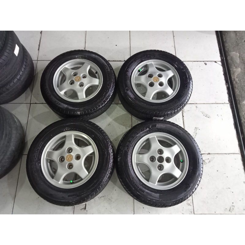 velg mobil bekas oem lacer ring 13 Pcd 4x100 ban 175 70 R13 Buat karimun agya ayla