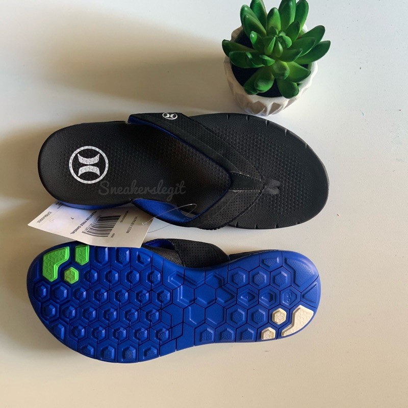 Jual hurley sandal phantom hitam biru pria original sale Shopee Indonesia