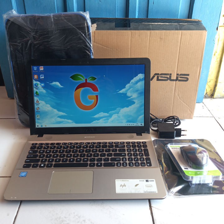 Jual Asus X541N Layar 16 Inch Fullset Lengkap SSD 128GB RAM 4GB Windows ...