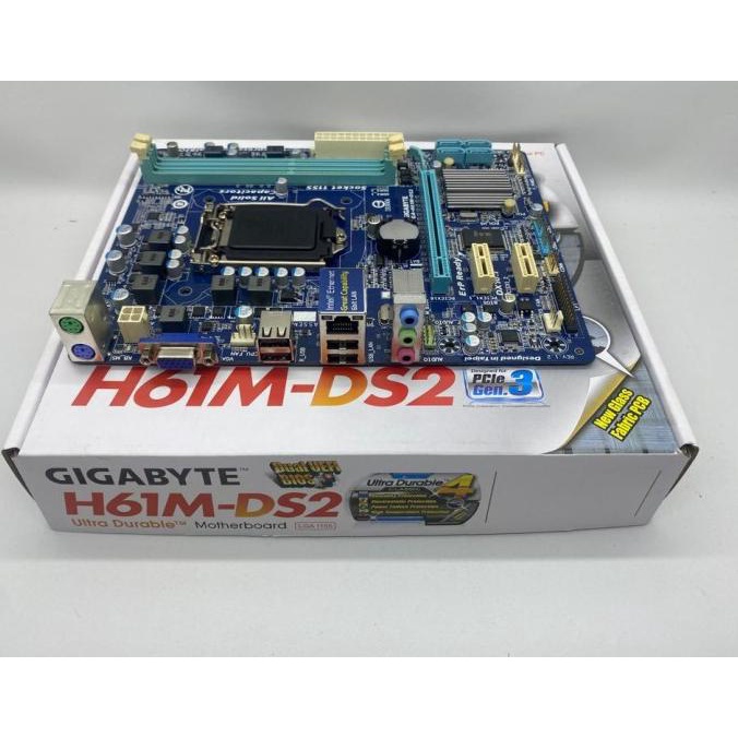Jual Motherboard Gigabyte H61 Mds2 Lga 1155 Grs 1 Thn Shopee Indonesia
