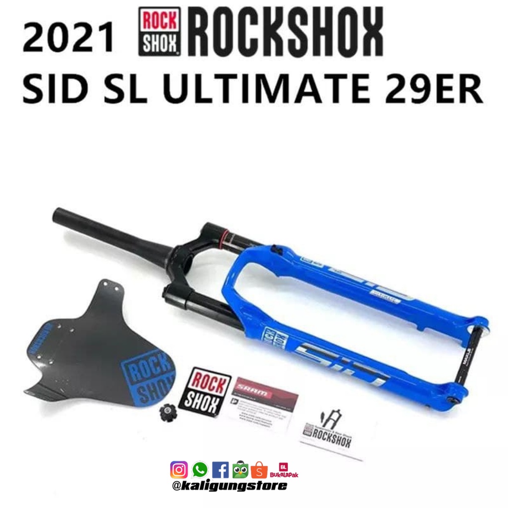 Jual Fork ROCKSHOX SID SL ULTIMATE 29er DebonAir Travel 100mm Boost Lightest MTB Air Fork Fork Angin teringan Shopee Indonesia