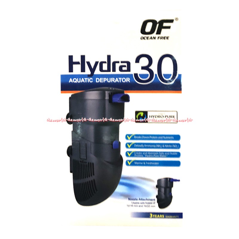 Jual Ocean Free Hydra 30 Aquatic Depurator Alat Penjernih Air Akuarium