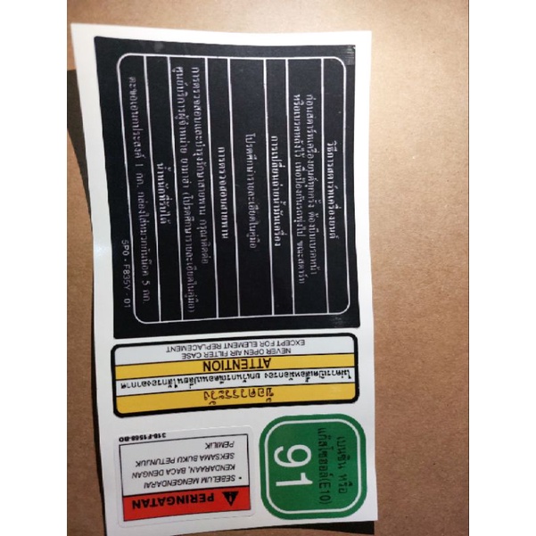 Jual Sticker Warning Set Isi Yamaha Warning Thailand Shopee Indonesia