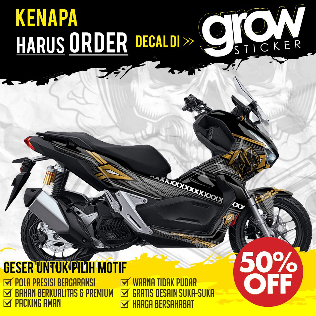 Jual Promo Dekal Stiker Honda Adv Fullbody Custom Desain Black Panther Md Shopee