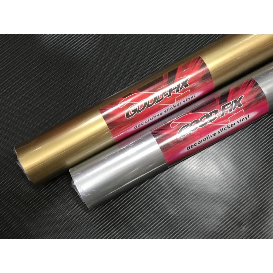 Jual STIKER / STICKER VINYL GOODFIX GOLD / SILVER ROLL (45cm x 15m ...