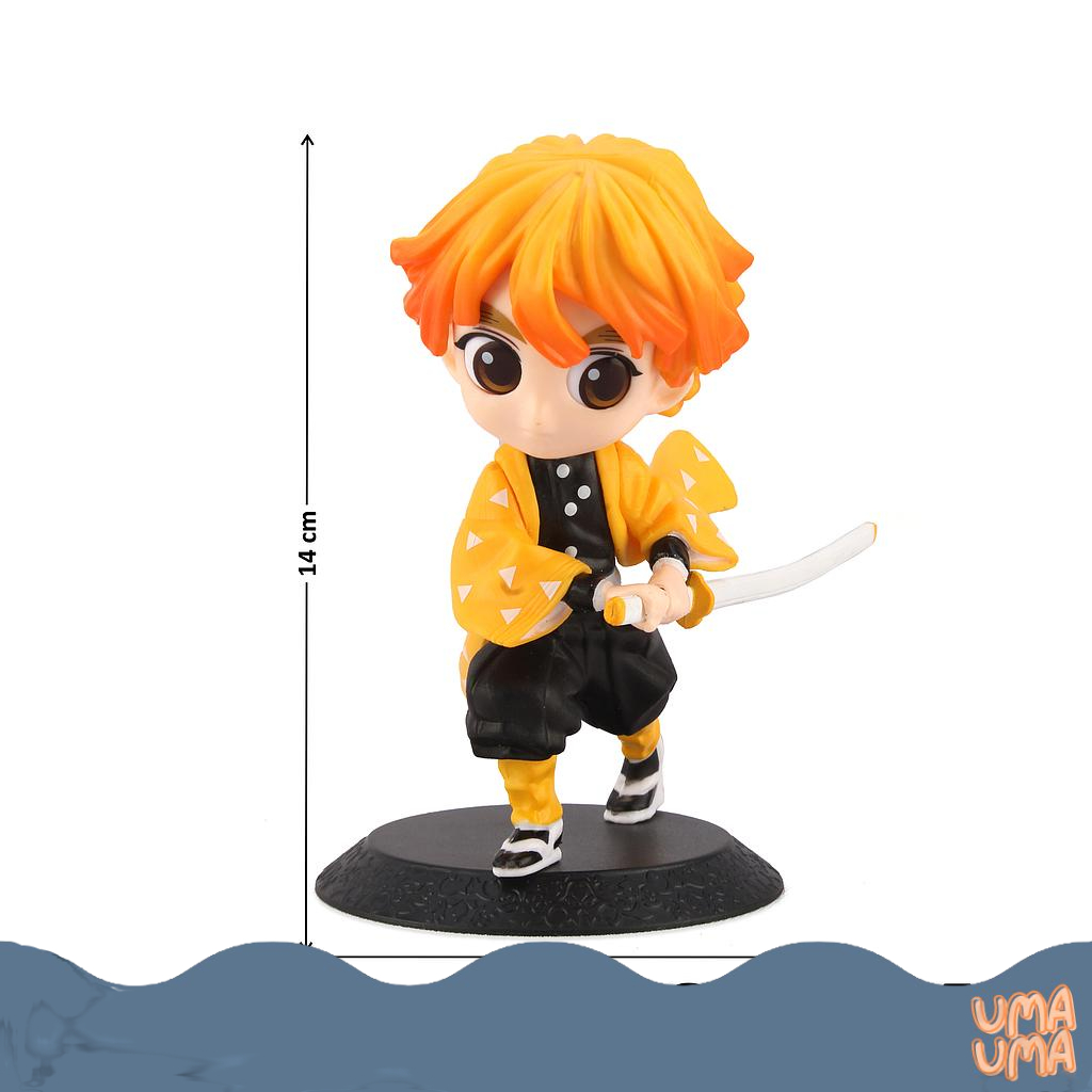 Jual Action Figure ZENITSU AGATSUMA 14 Cm Kimetsu No Yaiba Demon