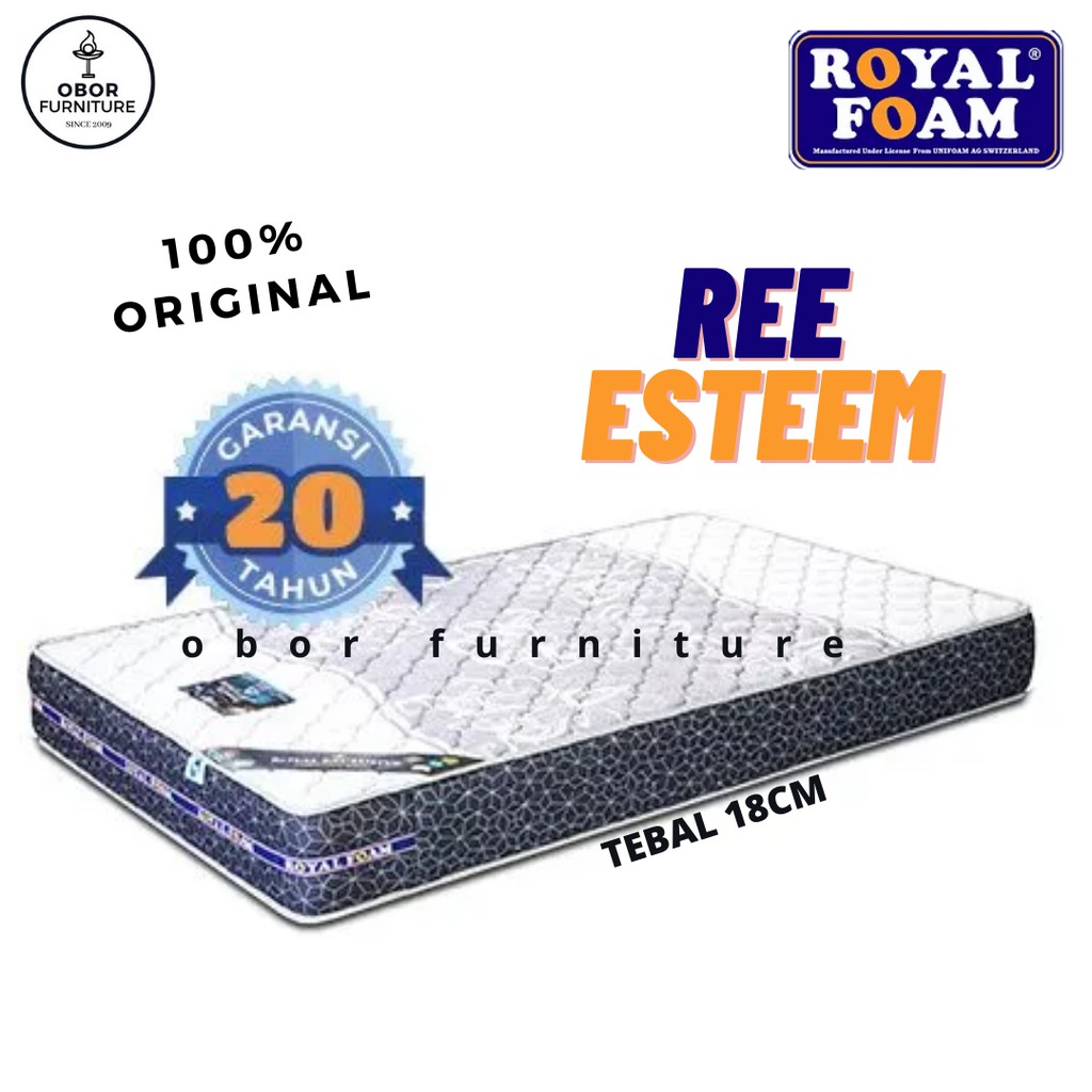 Jual Kasur Busa Ree Esteem Royal Foam Tebal 18cm Ukuran 90 120 160 180 Shopee Indonesia