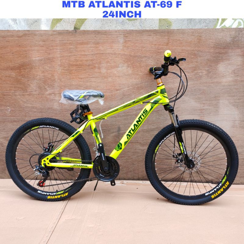 Jual Sepeda Gunung Atlantis AT-69 24Inch Hi-ten stell | Shopee Indonesia