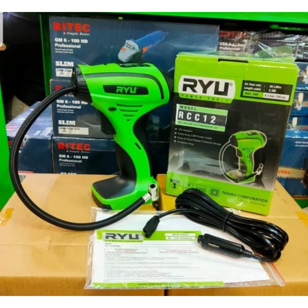 Jual Kompresor ban mobil merk Ryu tipe RCC 12 | Shopee Indonesia