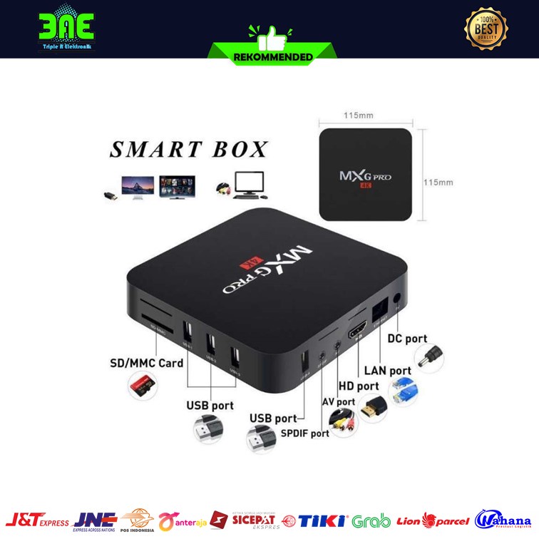 Jual Mxq Pro K Android Box Smart Tv Gb Gb Quad Core Media Player Hd Shopee Indonesia