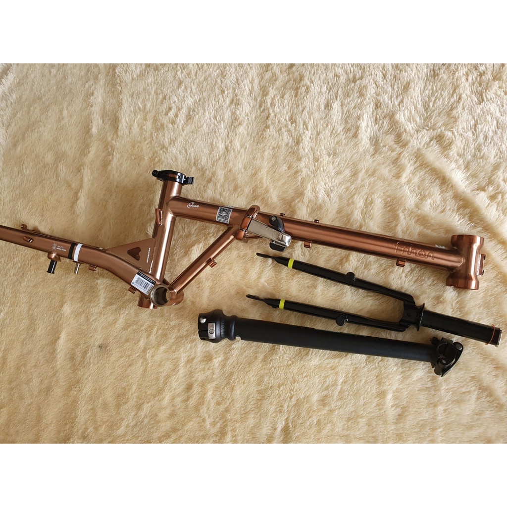 Jual Frame set fnhon Gust Rose Gold 20 inch V brake gust Rose Gold 20 ...