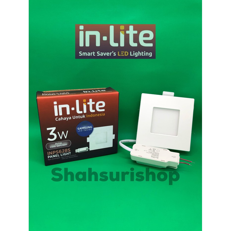 Jual IN-LITE LED PANEL 3W 3 W WATT KOTAK INPS 628S | Shopee Indonesia