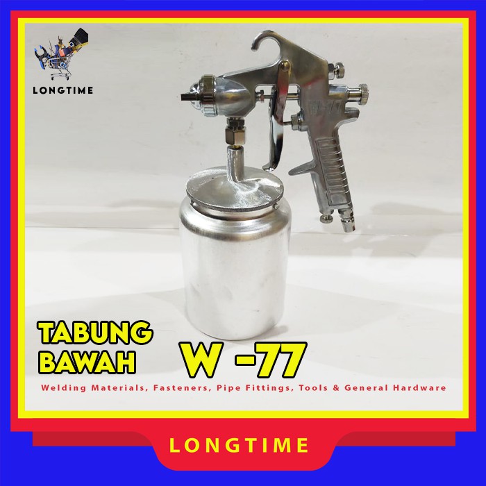 Jual Spray Gun W-77 Tabung Bawah 1000cc Alat Semprotan Cat | Shopee ...