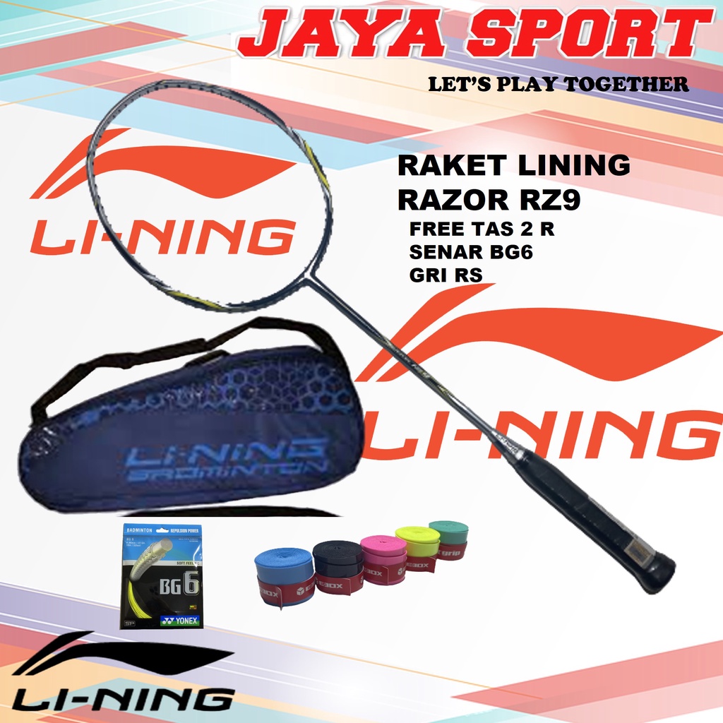 Jual Raket Badminton Lining Razor RZ9 Raket Badminton Raket Bulutangkis ...