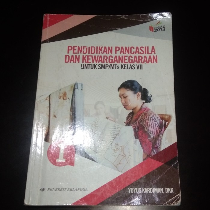 Jual Buku Pendidikan Pancasila Dan Kewarganegaraan Kelas 7 Smp