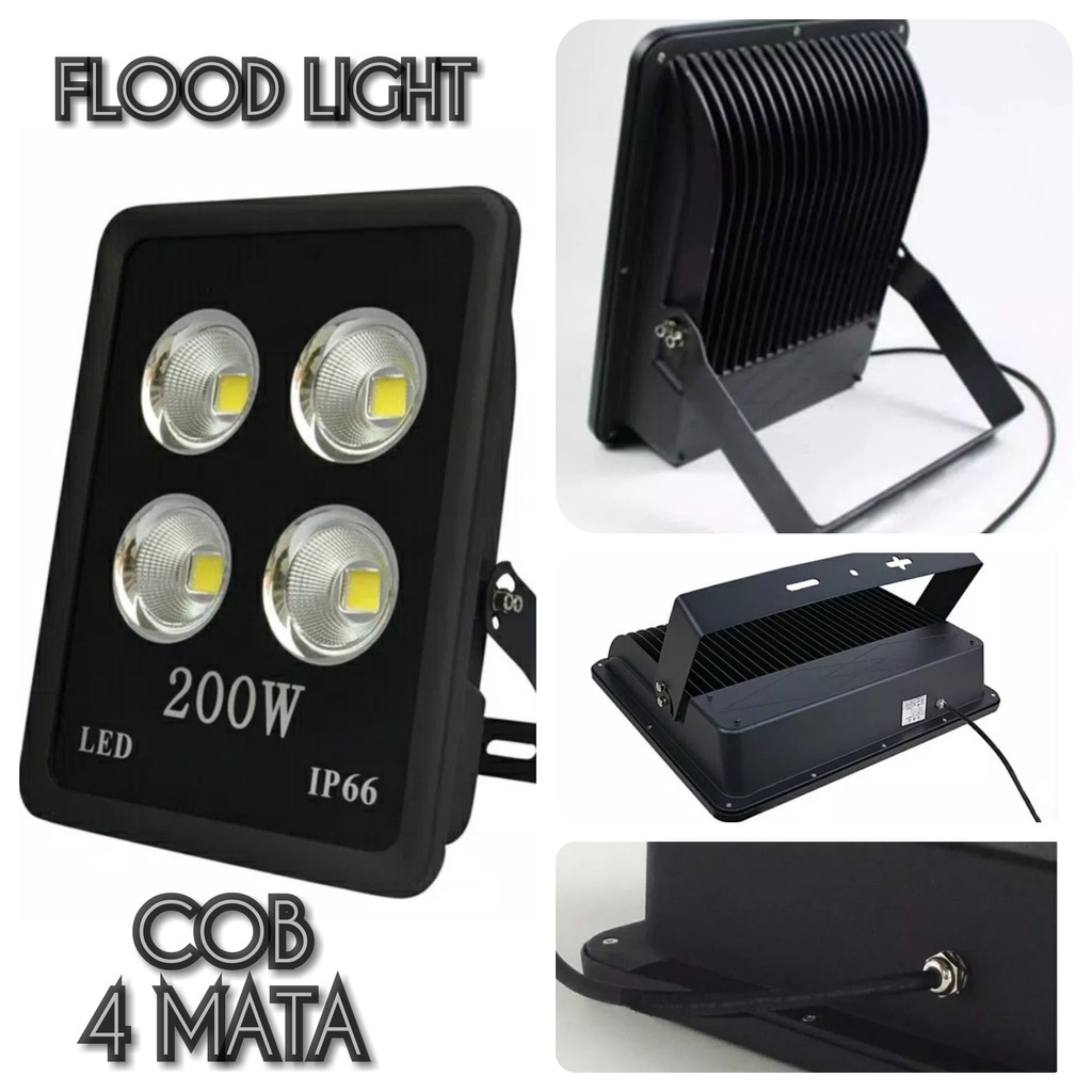 Jual Lampu Sorot Tembak Led Cob 200watt 200w 200 Watt Outdoor