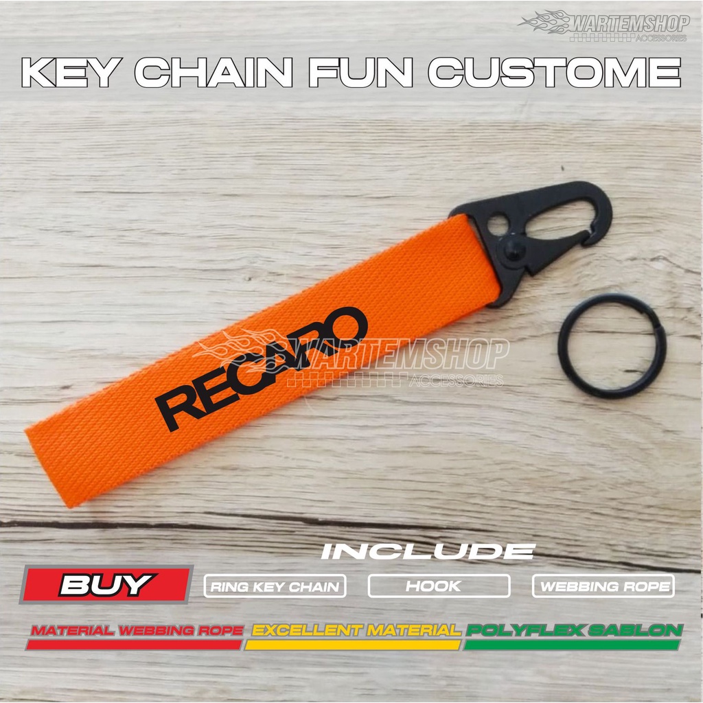 Jual GANTUNGAN KUNCI KEYCHAIN FUN RECARO | Shopee Indonesia