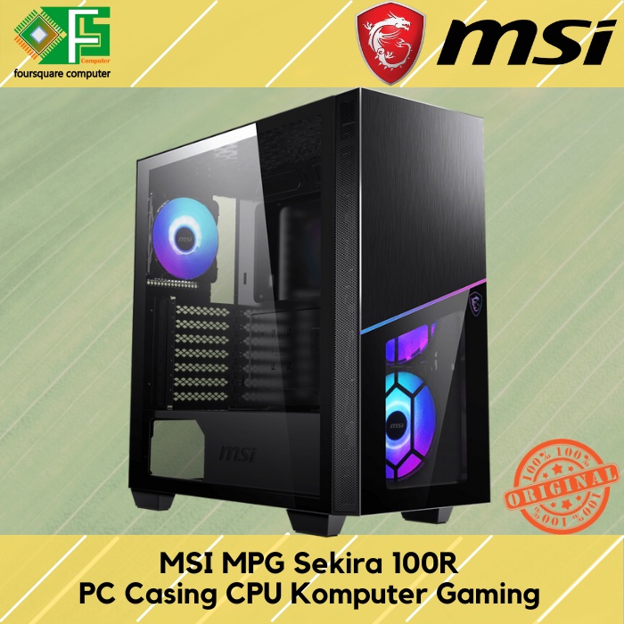 Jual MSI MPG Sekira 100R PC CPU Casing Komputer Gaming | Shopee Indonesia