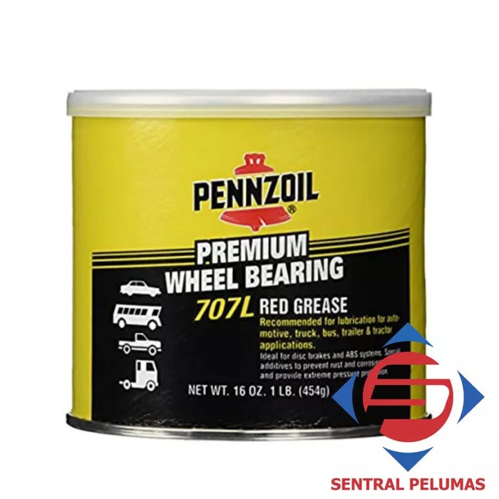 Jual PENNZOIL 7771 707L PREMIUM WHEEL BEARING RED GREASE (1LB) | Shopee ...