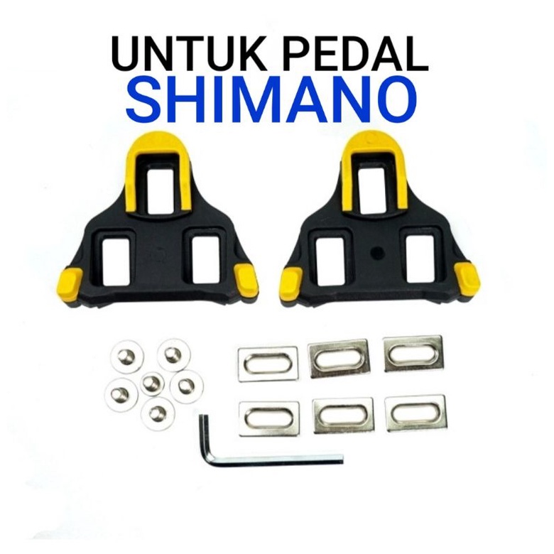 Jual cleat set pedal roadbike sepatu for shimano spd sl clip